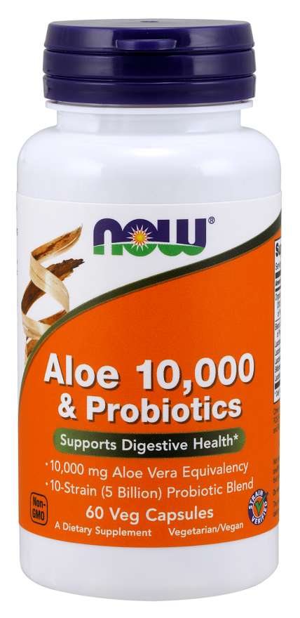 Aloe 10,000 & Probiotics Veg Capsules