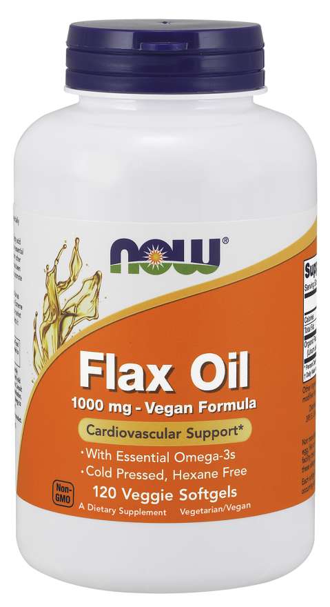 Flax Oil 1000 mg Vegan Formula Veggie Softgels