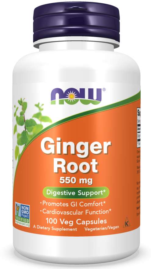 Ginger Root 550 mg Veg Capsules