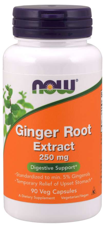 Ginger Root Extract 250 mg Veg Capsules