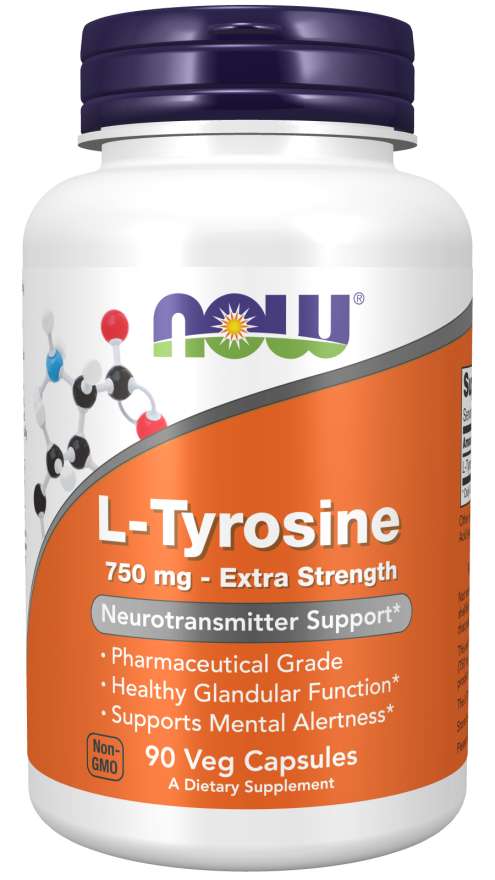 L-Tyrosine 750 mg, Extra Strength Veg Capsules