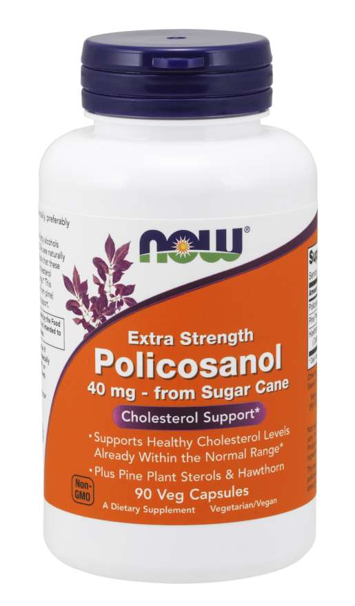 Policosanol, Extra Strength 40 mg Veg Capsules