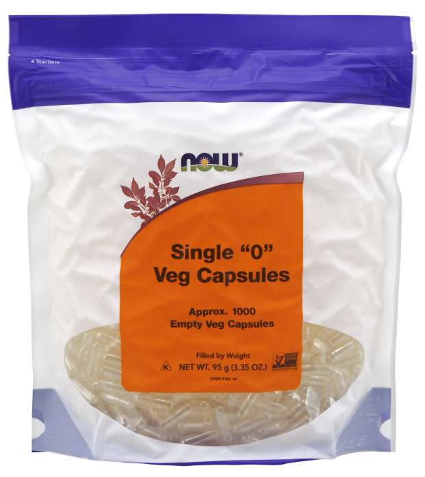 Empty Capsules, Vegetarian, Single "0"